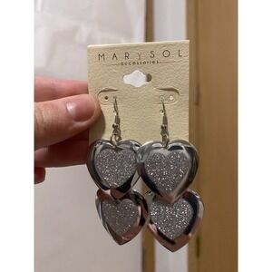 Marysol Heart Earrings Dangle
